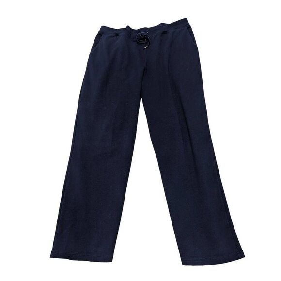 Lauren Ralph Lauren Women's Black Petite Large French Terry Jogger Pants - Picture 1 of 7